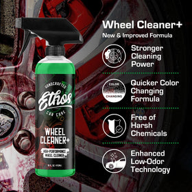 Ethos Handcrafted Car Care close-up of gel texture highlighting cling and coverage benefit