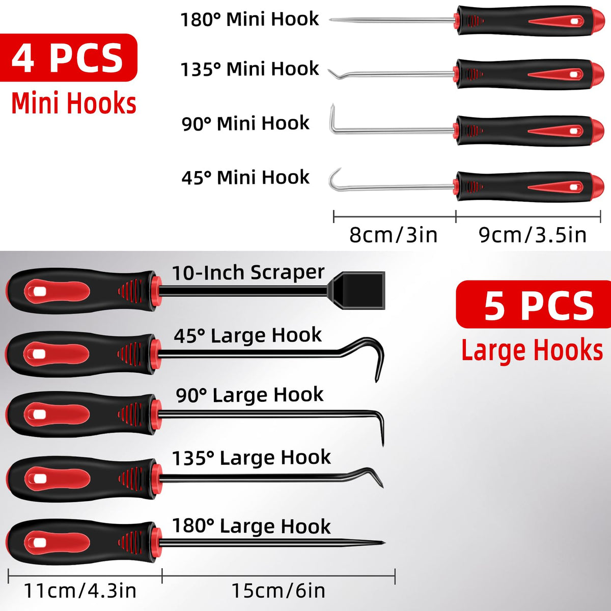 Etre Jeune full set laid out highlighting tool variety for O-ring, gasket and hose tasks