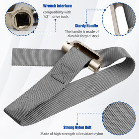 Eudaimonia forged steel handle detail showing durable construction and high torque transfer