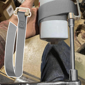 Eudaimonia wrench beside ruler showing 9-inch range for broad filter compatibility