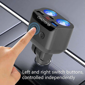 EUGIZMO dual lighter sockets top view powering vehicle accessories