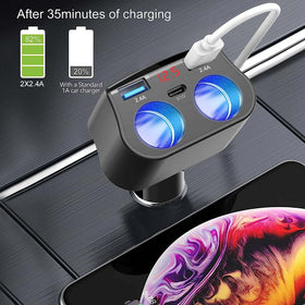 EUGIZMO LED voltage display closeup monitoring battery for safety