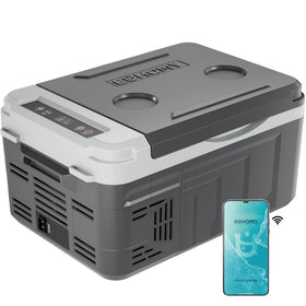 EUHOMY front view showing lid and exterior, highlights compact portability