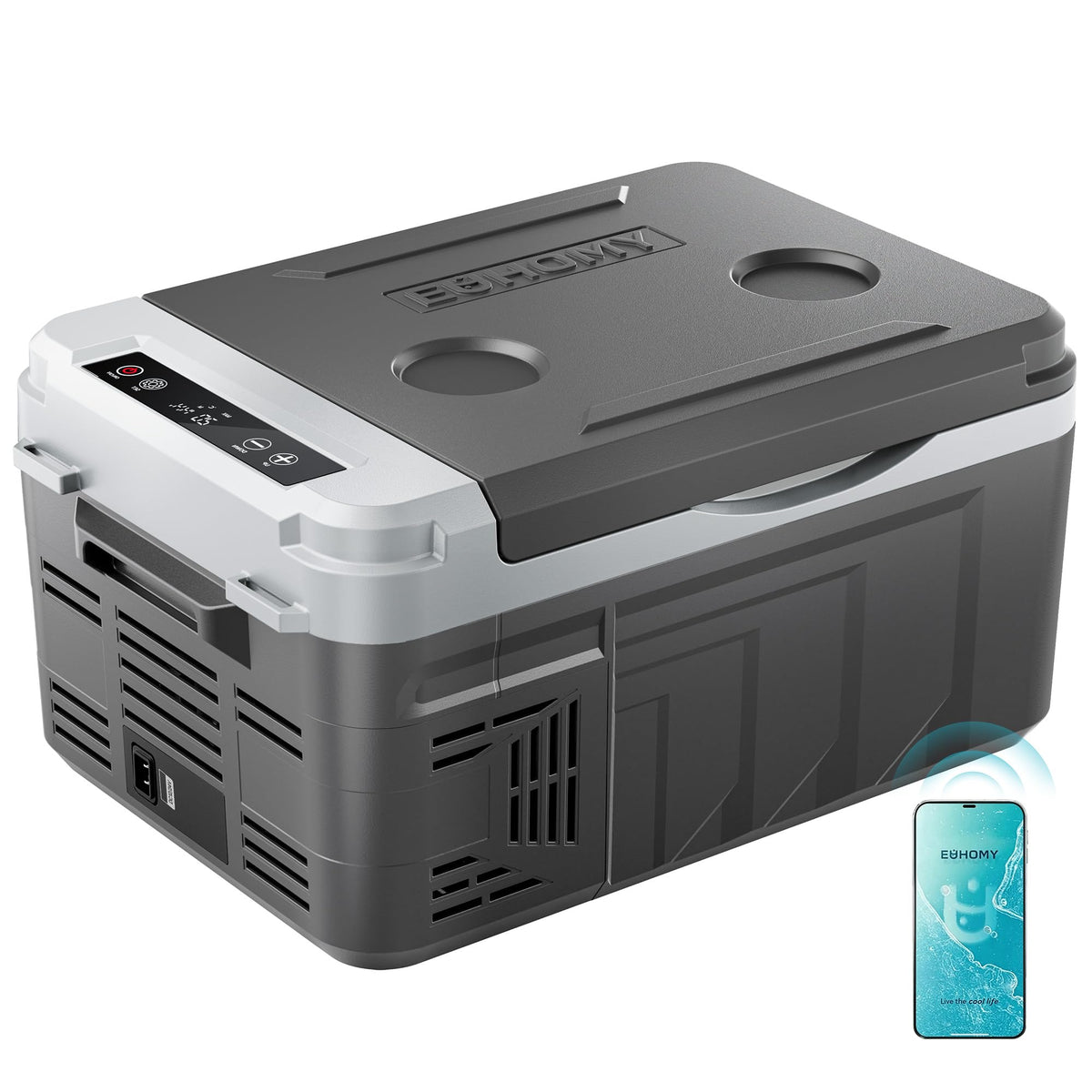 EUHOMY front view closed showing compact design and portability