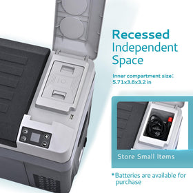 EUHOMY open lid interior with organized shelves for quick access