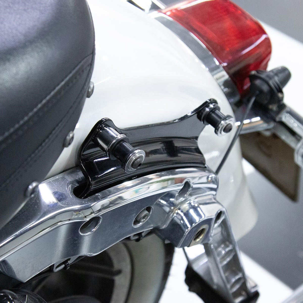 Eumti lifestyle shot on motorcycle showing ready-to-ride versatility for touring
