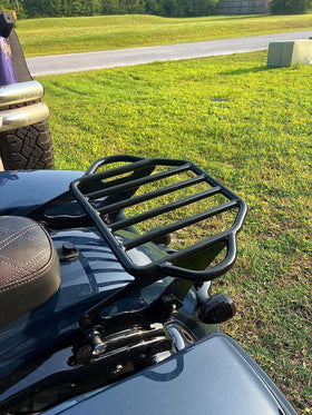 Eumti on a fully loaded touring bike illustrating travel readiness