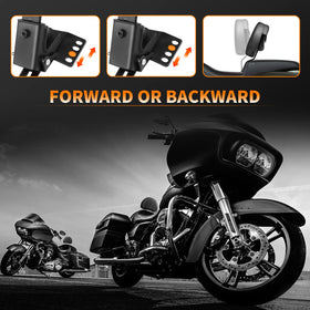 Eumti mounted on Road King in real-world ride setting for improved comfort