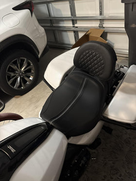 Eumti size comparison with seat to show compact profile and fitment