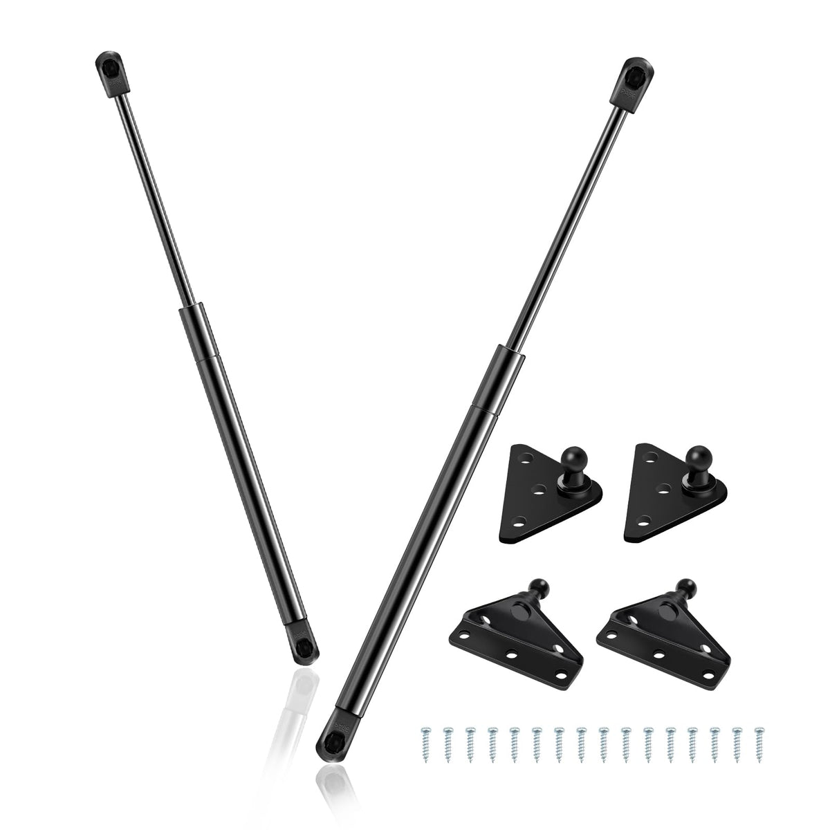 Euplokeer 2-pack gas struts front packaging showing kit and benefits