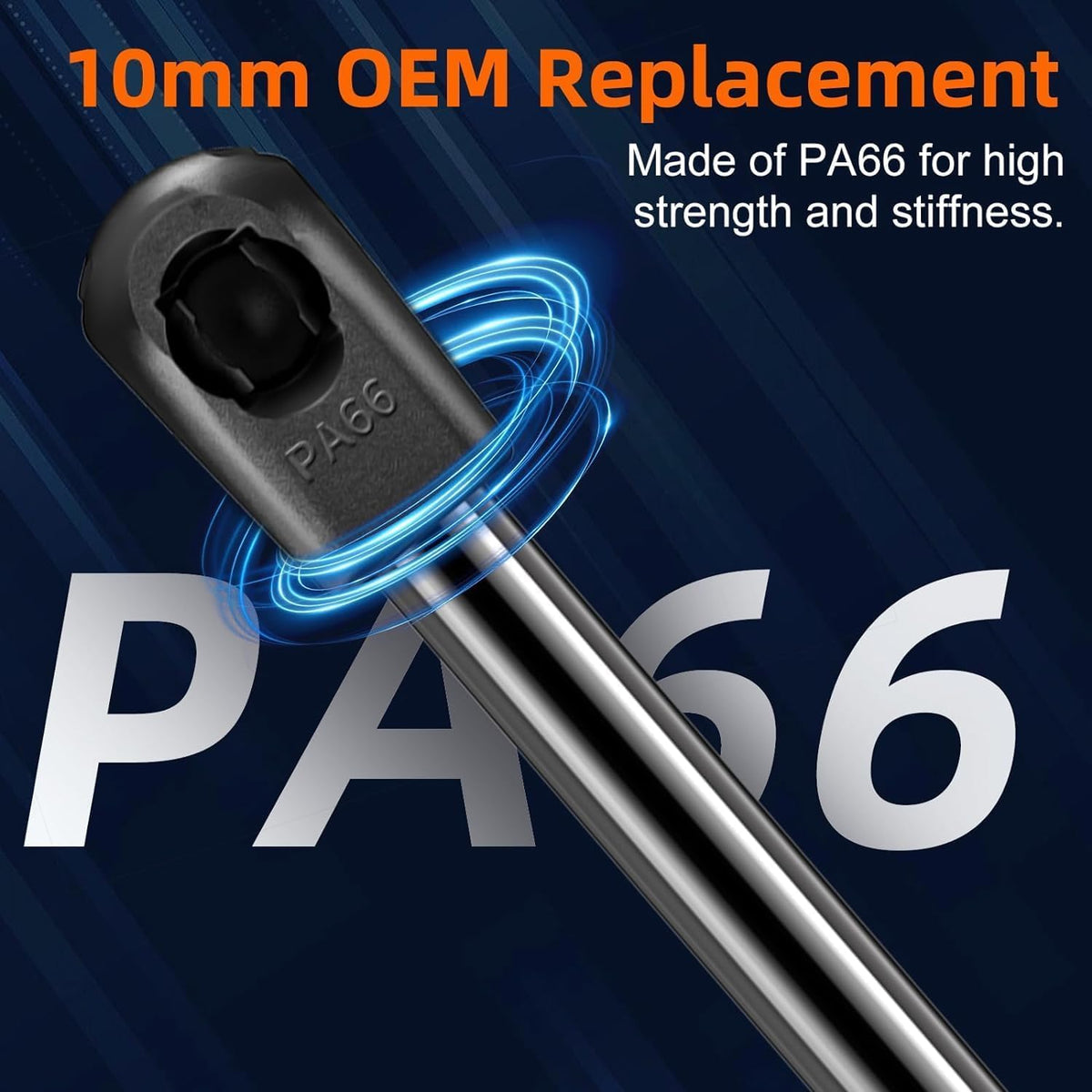 Euplokeer strut beside ruler showing extended length for accurate size confirmation