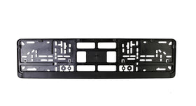 European License Plates close-up matte texture highlighting scratch resistance