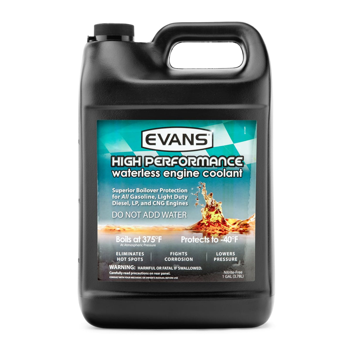 EVANS EC53001 front label showing product identity and capacity benefit
