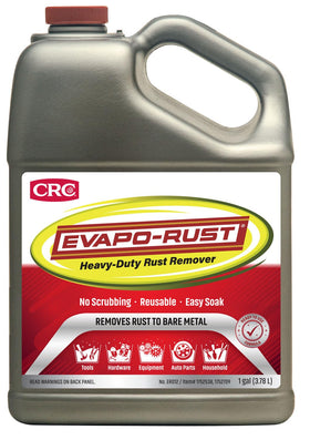 Evapo-Rust front label on 128 oz bottle showing clear product information and safe use