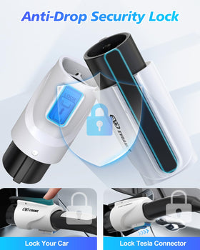 EVDANCE adapter connected to destination charger enabling wider charging access