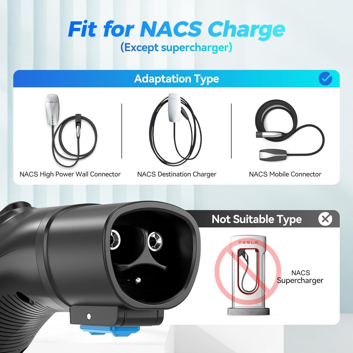 EVDANCE adapter held in hand to show compact size and easy portability