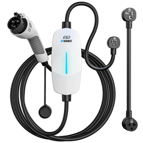 EVDANCE front view of compact EVSE showing robust housing and portability benefits
