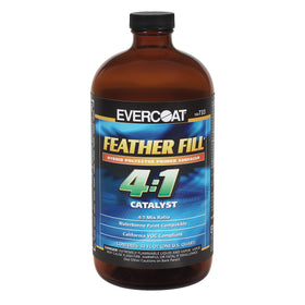 Evercoat front label showing product name and size, aids quick identification