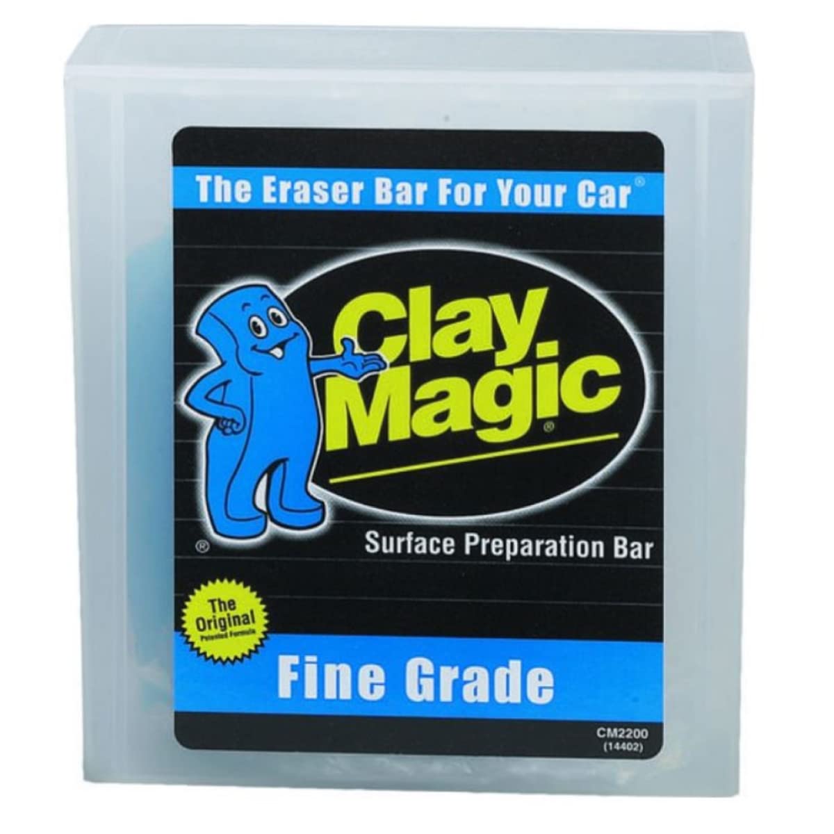 Evercoat Auto Magic clay bar front packaging showing size and fine grade benefit