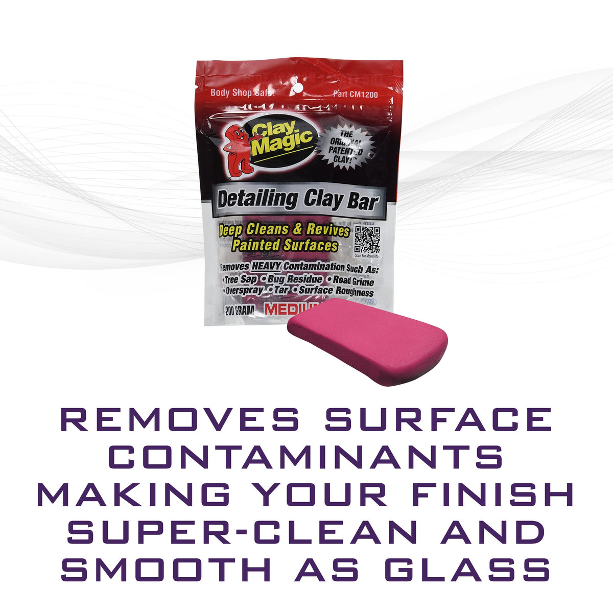 Evercoat Auto Magic clay bar texture close-up revealing smooth pliable surface benefit
