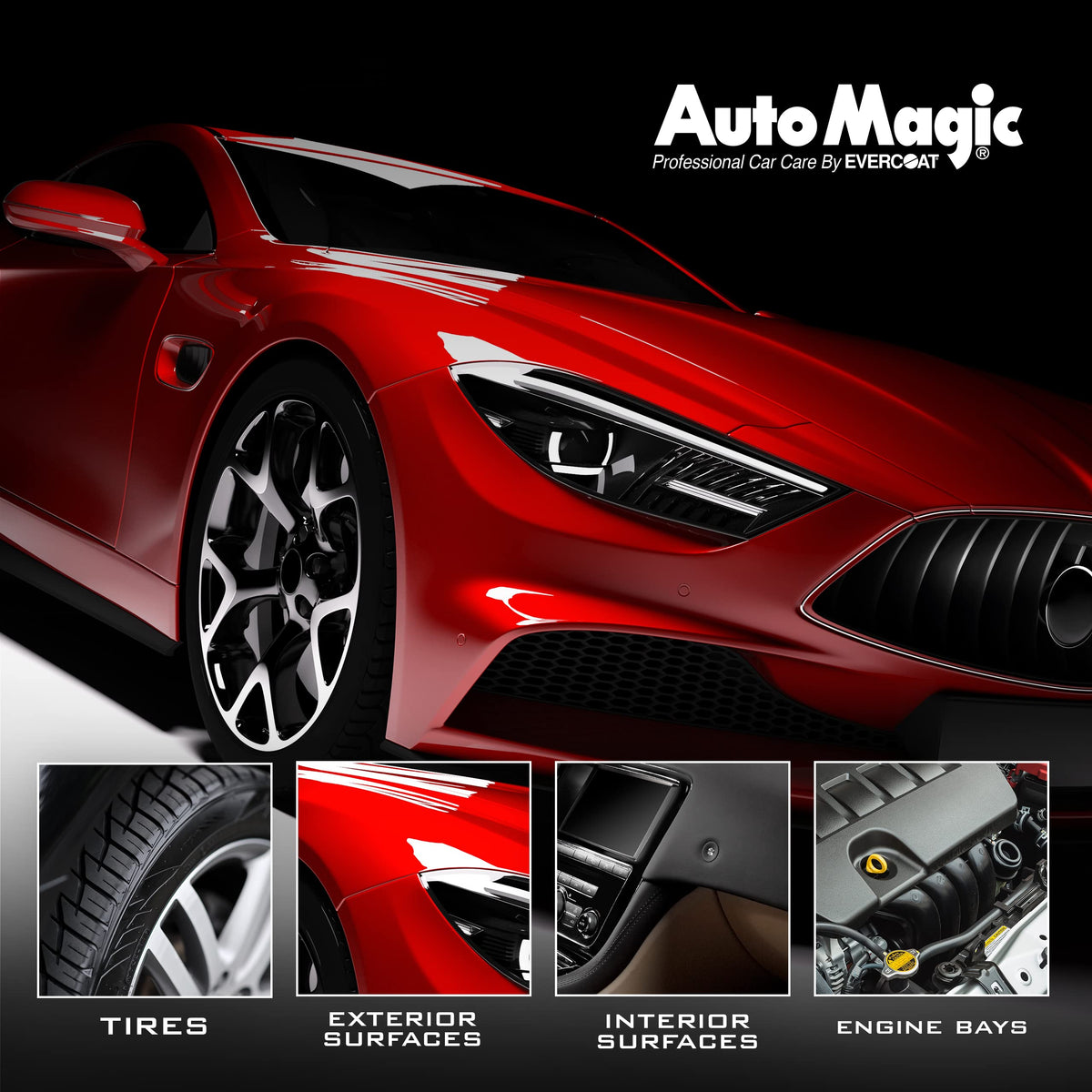 Evercoat Auto Magic clay bar in a detailing setup demonstrating professional results