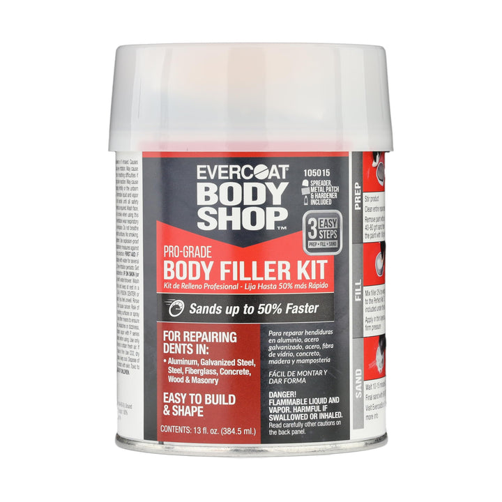 Evercoat Body Shop kit front view showing packaging and included components for quick repairs