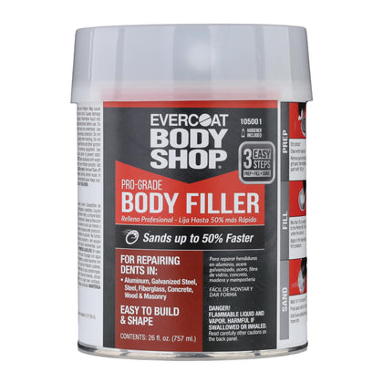 evercoat Body Shop front packaging showing kit and hardener for quick, reliable repairs