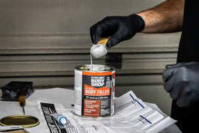 Evercoat Body Shop sanded surface detail illustrating quick sanding and smooth finish
