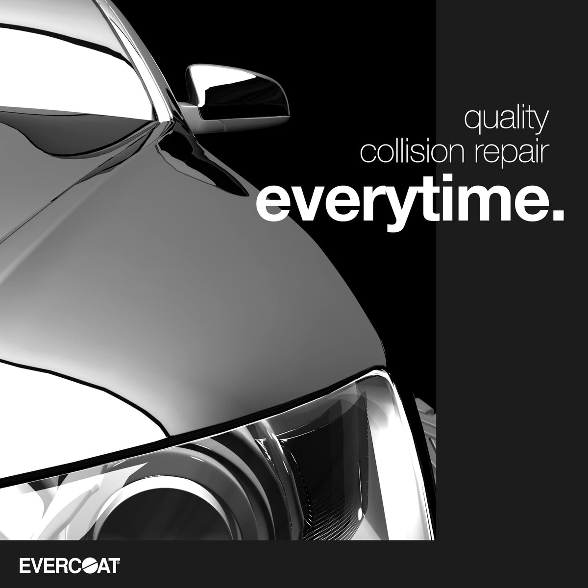 Evercoat catalyst in a shop bucket on workbench, supports efficient workflow