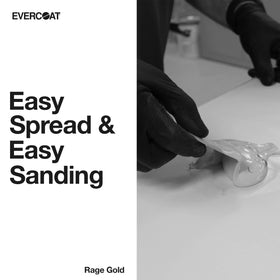 Evercoat close-up texture with Hattonite additive for easier sanding benefit