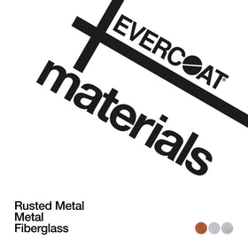 Evercoat repair on torn sheet metal demonstrating rust reinforcement benefit