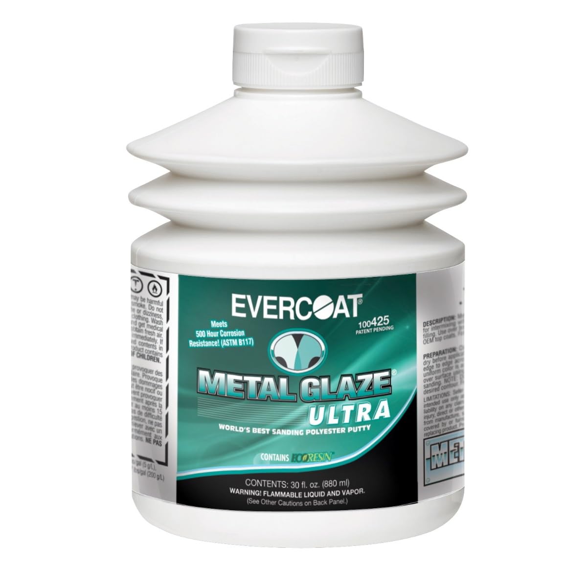 Evercoat texture close-up of putty spread, demonstrating smooth sanding benefit