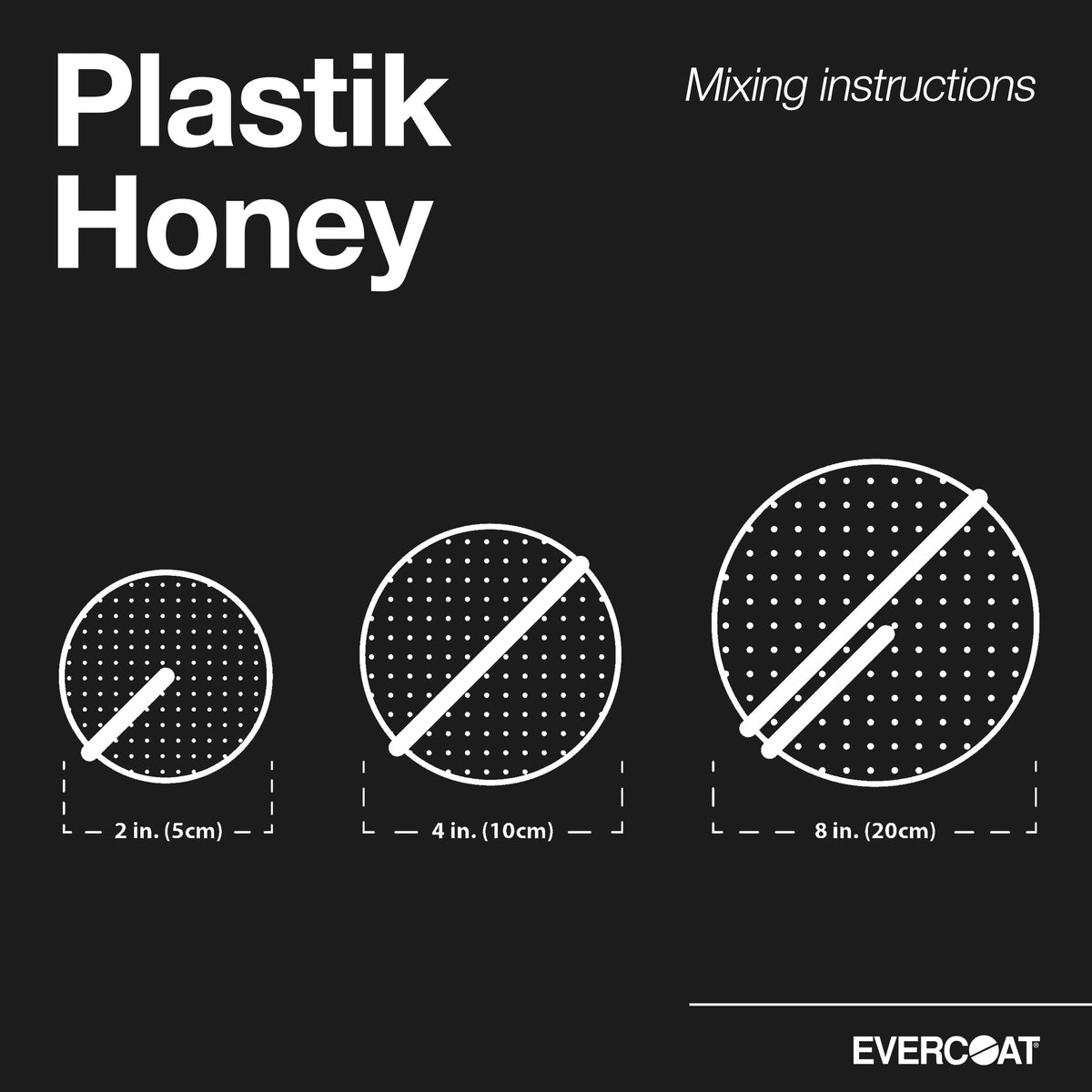 Evercoat Plastik Honey spread demonstration on panel showing improved leveling benefit