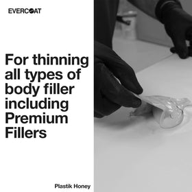 Evercoat Plastik Honey close-up of liquid texture illustrating smooth thinning benefit