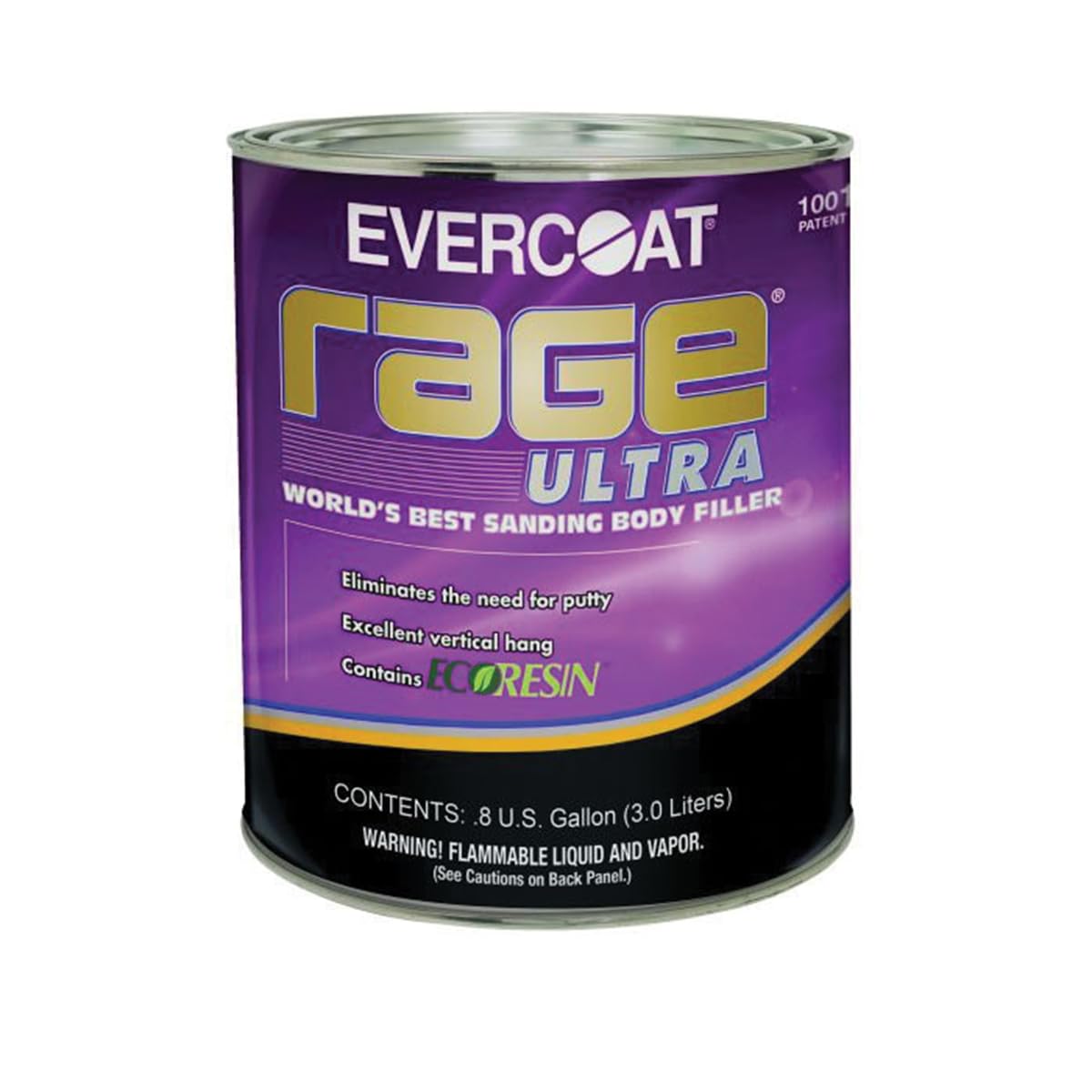 Evercoat Rage Ultra front packaging showing product label and capacity, clear product identification benefit