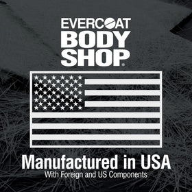 Evercoat Body Shop 3 fl oz tube beside sanding block for scale and convenience