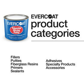 Evercoat size scale next to ruler showing 20 oz capacity for job planning benefit