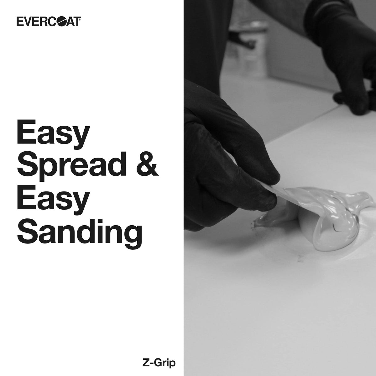 Evercoat Z-Grip close-up texture view highlighting smooth ease-of-sanding