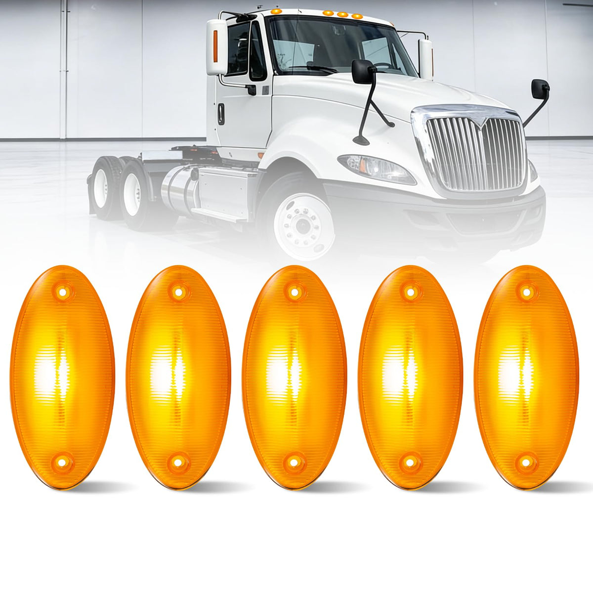 EVERESTHD front packaging showing five cab marker lights and benefits of complete kit