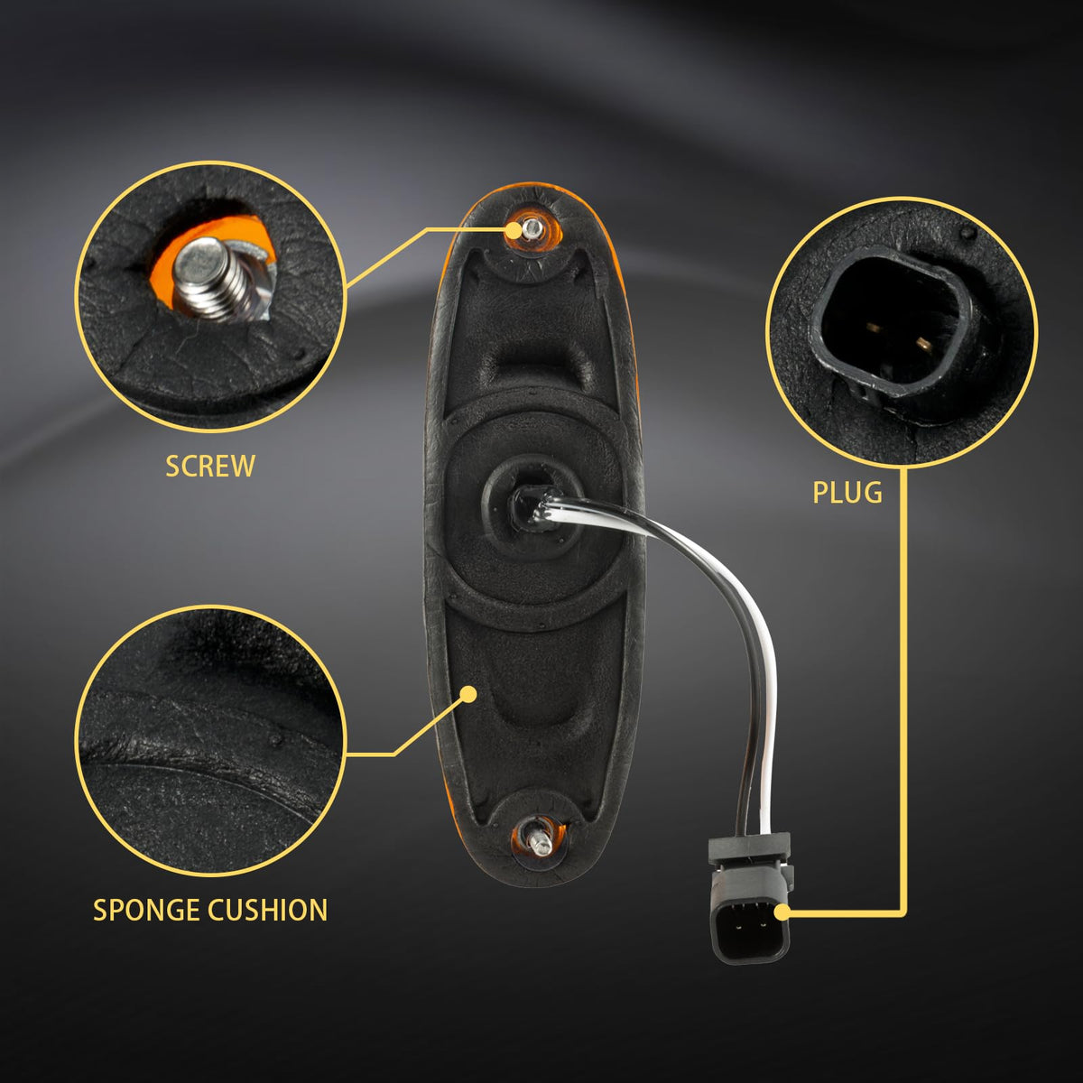 EVERESTHD side profile of lamp showing mounting points and secure fitment benefit