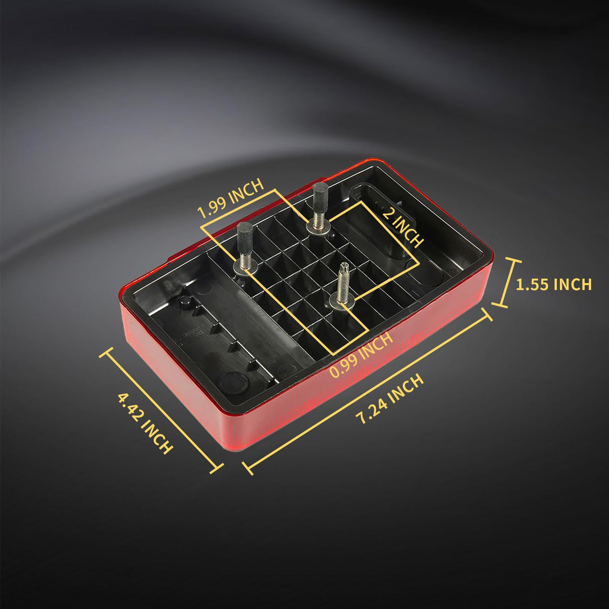 EVERESTHD tail light under water spray showing weather resistance benefit