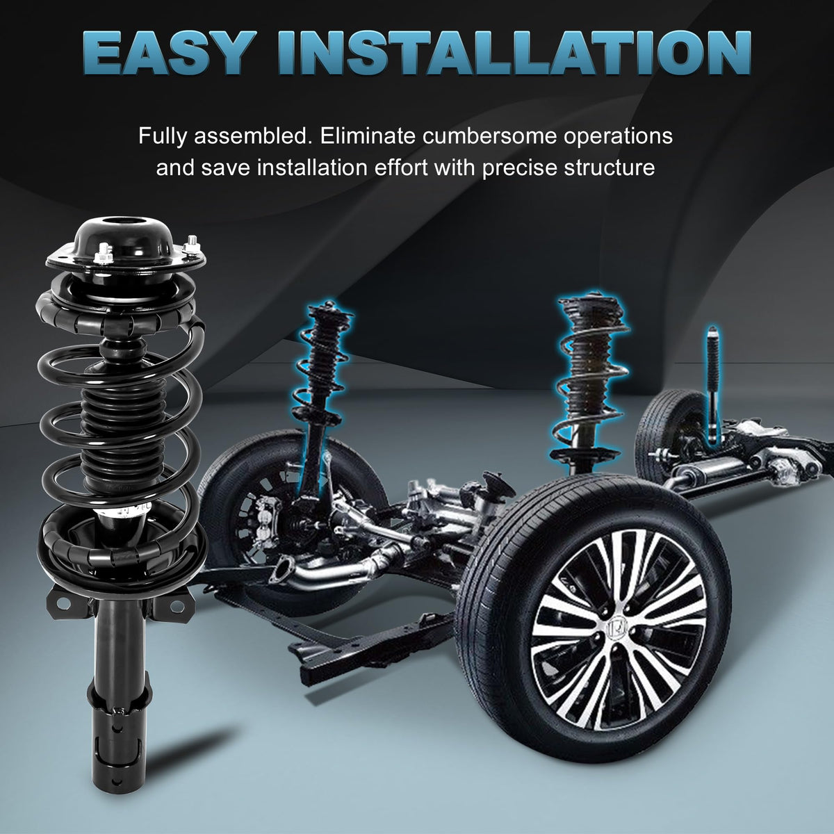 EVERESTWAY assembly installed on vehicle illustrating restored ride control