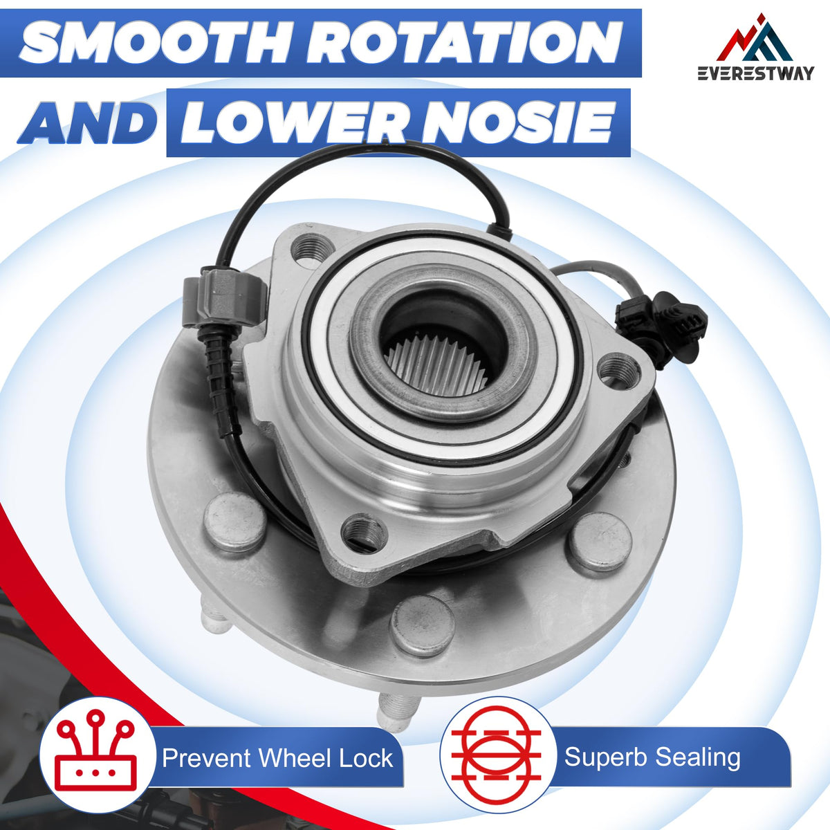 EVERESTWAY bearing seal detail closeup highlighting corrosion protection benefit