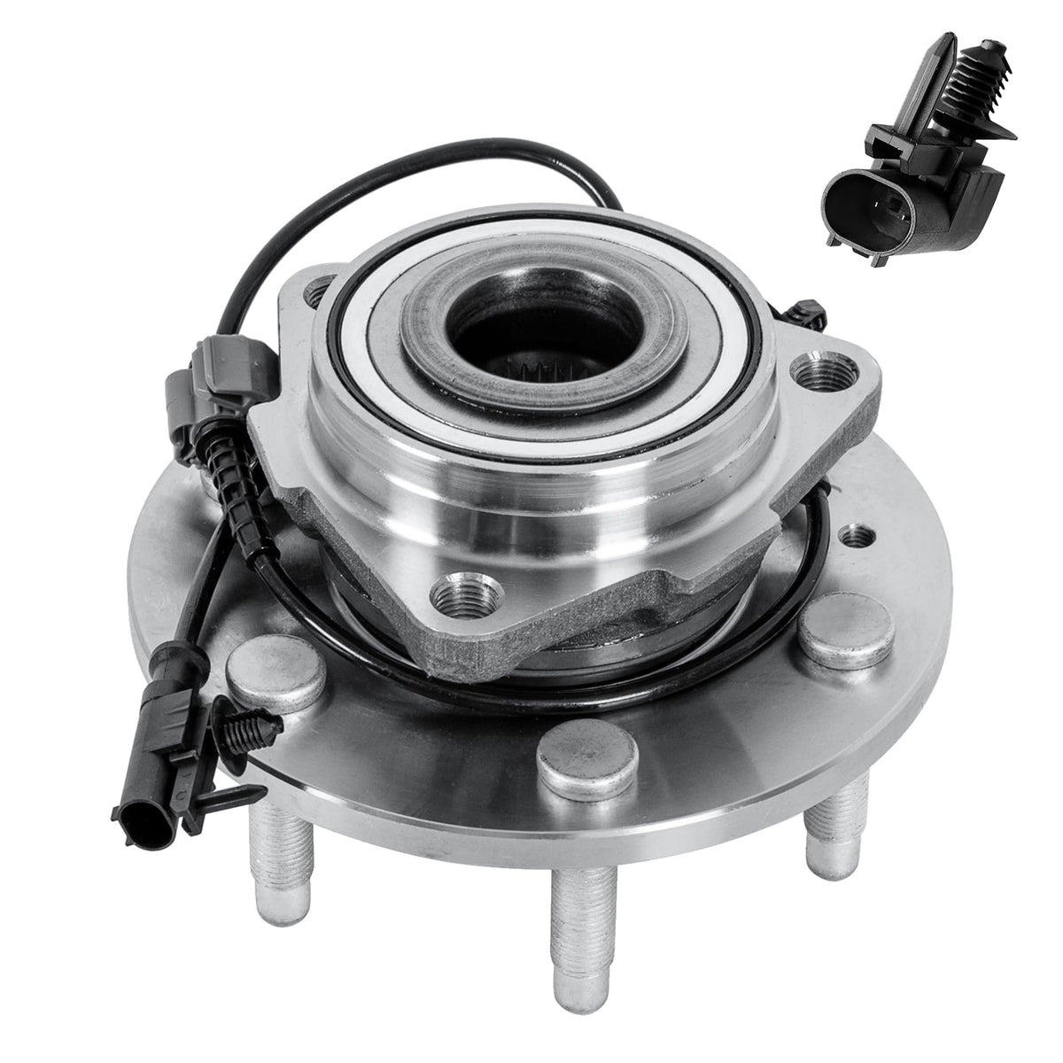 EVERESTWAY front hub assembly front view showing fitment and direct-bolt benefit