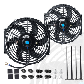 EVERESTWAY front view of 10-inch fan showing aerodynamic blades and improved cooling