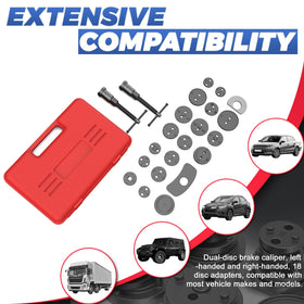 EVERESTWAY caliper hanger hooks and gloves displayed for safe, clean brake maintenance