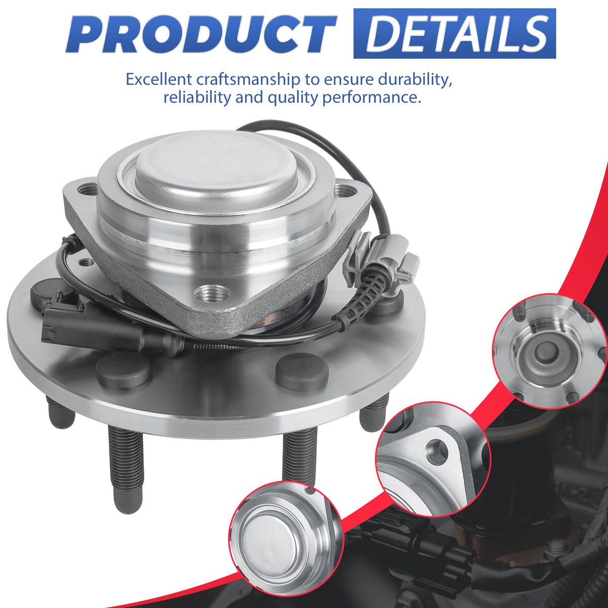 EVERESTWAY hub installed on vehicle hub assembly in garage to speed DIY replacement