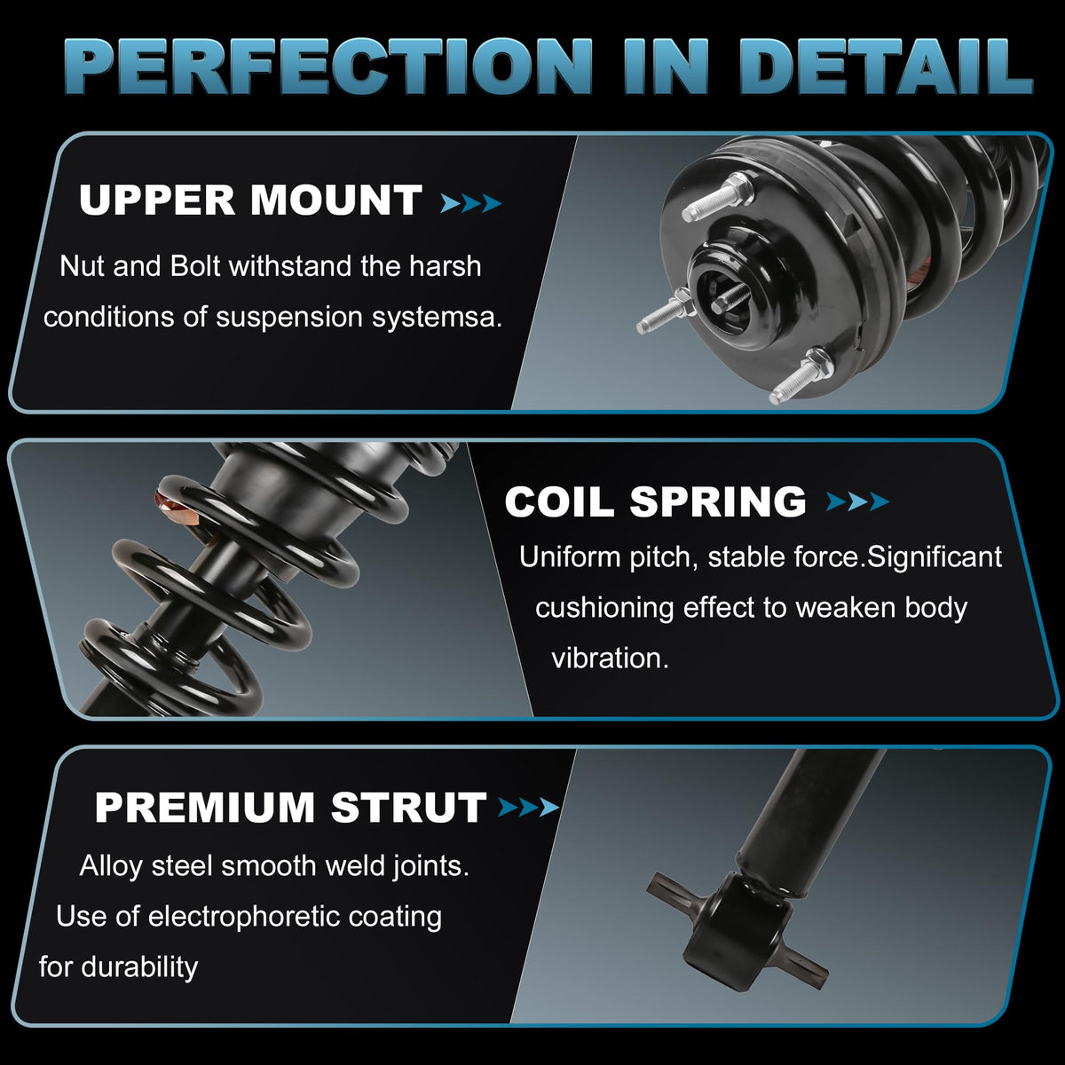 EVERESTWAY coil spring detail showing shock absorption and ride comfort