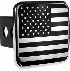 eVerHITCH front faceplate showing black chrome flag for durable styling