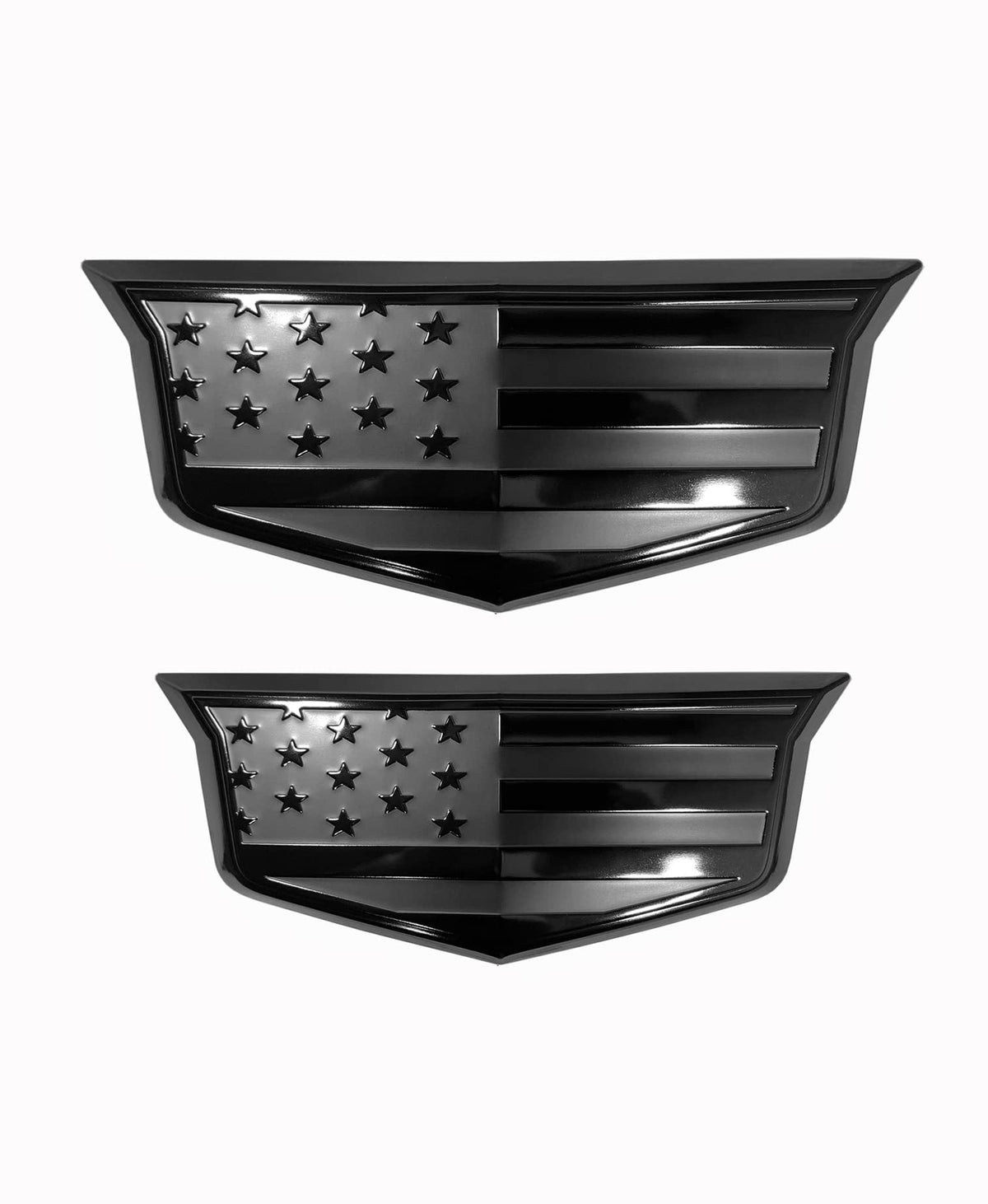 eVerHITCH front emblem overlay showing bold black flag detail and improved appearance
